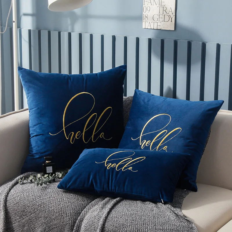 45x45cm Cushion Cover Soft Velvet Home Decorative Pillow Cover Hello Embroidery /30x50cm/55x55cm Blue Green Red Grey Purple
45x45cm Cushion Cover Soft Velvet Home Decorative Pillow Cover Hello Embroidery /30x50cm/55x55cm Blue Green Red Grey Purple