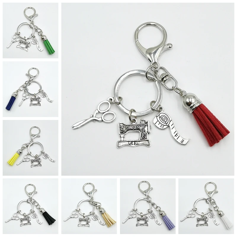 2019 New Sewing Machine Scissors Tape Measure Women Daily Tools Cute Tassel Keychain Jewelry Gift
2019 New Sewing Machine Scissors Tape Measure Women Daily Tools Cute Tassel Keychain Jewelry Gift