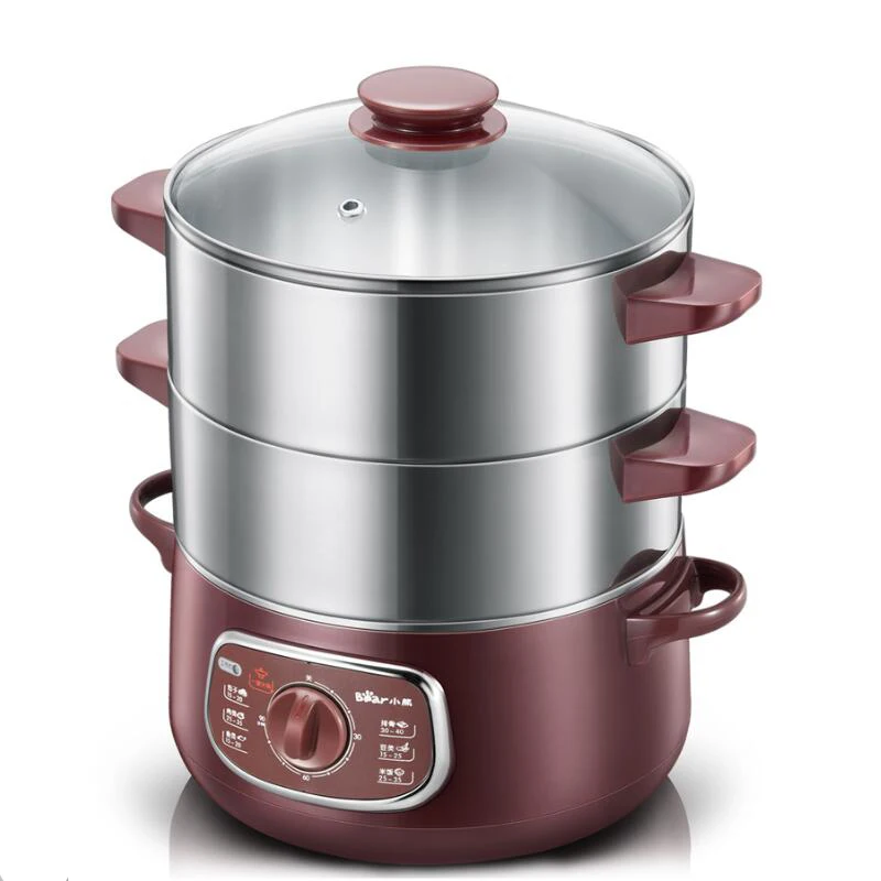 8L Double Layer Food Warmer Electric Steamer Hot Pot Multifunction Insulation Knob Type Timing Stainless Steel
8L Double Layer Food Warmer Electric Steamer Hot Pot Multifunction Insulation Knob Type Timing Stainless Steel