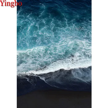 DIY 5D Diamond Painting Ocean beach waves seascape Diamond Embroidery Cross Stitch Rhinestone Mosaic Diamond kit Decoration 2020 
DIY 5D Diamond Painting Ocean beach waves seascape Diamond Embroidery Cross Stitch Rhinestone Mosaic Diamond kit Decoration 2020