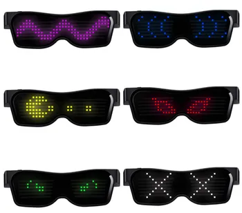 Stylish Magic Bluetooth LED Party Glasses DIY App Control Multi Language Quick Flash Luminous Eye Glasses for Party Disco Gifts
Stylish Magic Bluetooth LED Party Glasses DIY App Control Multi Language Quick Flash Luminous Eye Glasses for Party Disco Gifts