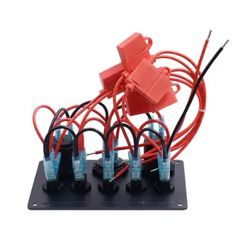 Switch Panel 12V USB ON-OFF Toggle 5 GANG Red LED Rocker for Car Boat Marine
Switch Panel 12V USB ON-OFF Toggle 5 GANG Red LED Rocker for Car Boat Marine