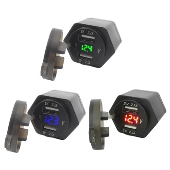 Motorcycle Dual USB Charger DIN Socket Plug 4.2A Voltmeter Voltage for BMW Style G99F
Motorcycle Dual USB Charger DIN Socket Plug 4.2A Voltmeter Voltage for BMW Style G99F