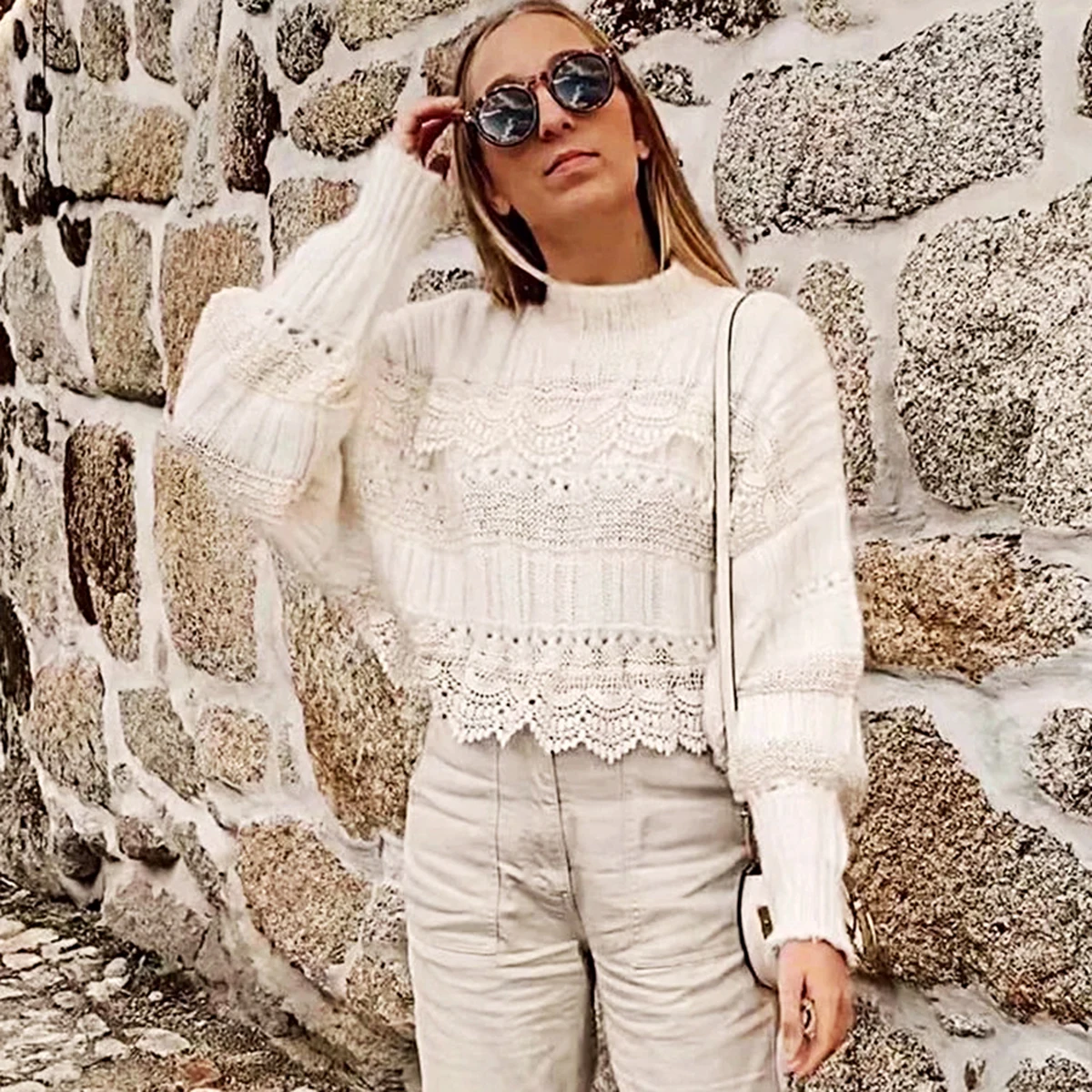 Jastie 2020 Autumn Winter Warm Knit Women Sweaters Lace Long Sleeve Turtleneck Pullover Jumper Boho Sweaters Oversize Pull Femme
Jastie 2020 Autumn Winter Warm Knit Women Sweaters Lace Long Sleeve Turtleneck Pullover Jumper Boho Sweaters Oversize Pull Femme