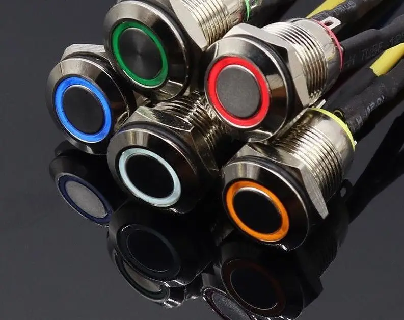 12MM Self-Recovery With LED Light 3V 5V 12V 24V 220V Metal Momentary Switch Button Auto Reset Waterproof Illuminated
12MM Self-Recovery With LED Light 3V 5V 12V 24V 220V Metal Momentary Switch Button Auto Reset Waterproof Illuminated