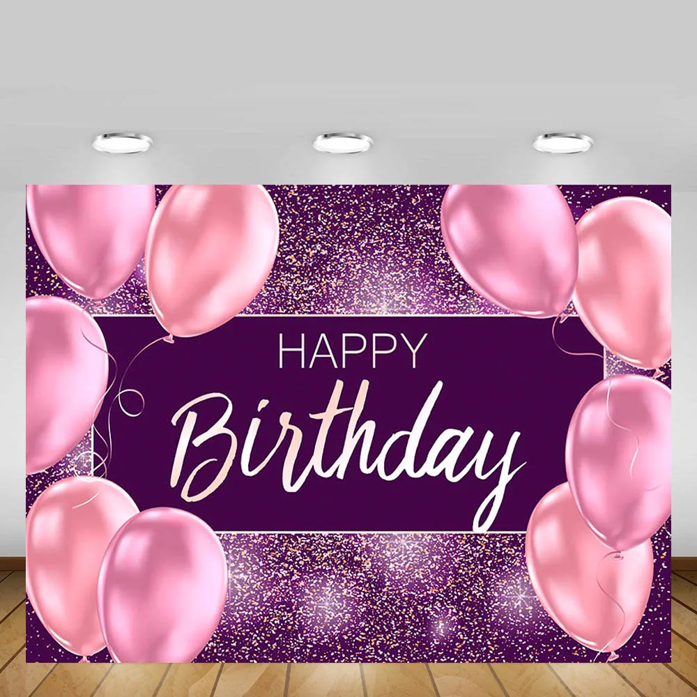 Mehofond Happy Birthday Backdrop Pink Balloons Glitter Purple Sands Girl Party Photography Backgrounds Decor Banner Photo Studio
Mehofond Happy Birthday Backdrop Pink Balloons Glitter Purple Sands Girl Party Photography Backgrounds Decor Banner Photo Studio