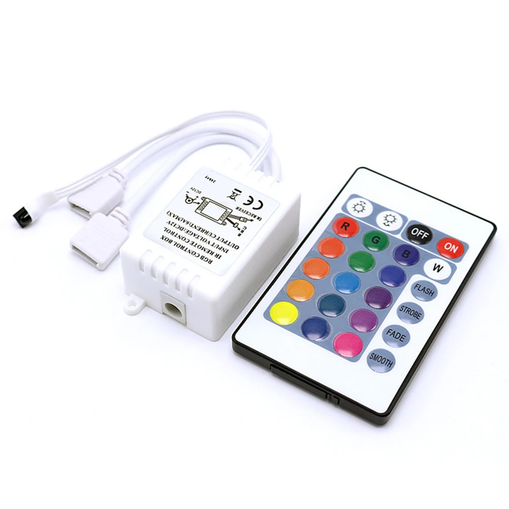 24 Key With Battery DC 12V IR Remote Controller Waterproof Durable Box Accessories Wireless Security For RGB LED Strip Light
24 Key With Battery DC 12V IR Remote Controller Waterproof Durable Box Accessories Wireless Security For RGB LED Strip Light