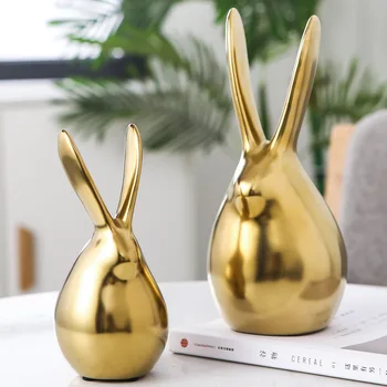Modern Creative Gold Obese Rabbit Statue Home Decor Crafts Room Decoration Objects Office Abstract Animal Ceramic Figurines
Modern Creative Gold Obese Rabbit Statue Home Decor Crafts Room Decoration Objects Office Abstract Animal Ceramic Figurines