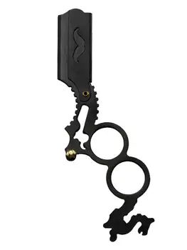 Multi-function Barber Beard Straight Edge Razor Classical Barber Razor Eyebrow Trimming Blades Replaceable Beard Shaving Tools
Multi-function Barber Beard Straight Edge Razor Classical Barber Razor Eyebrow Trimming Blades Replaceable Beard Shaving Tools