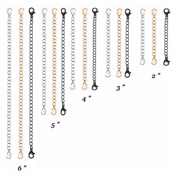 2/3/4/5/6inch 1Pcs Stainless Steel Extender Chains With Lobster Clasps Necklace Extension Chain For Diy Jewelry Accessories
2/3/4/5/6inch 1Pcs Stainless Steel Extender Chains With Lobster Clasps Necklace Extension Chain For Diy Jewelry Accessories