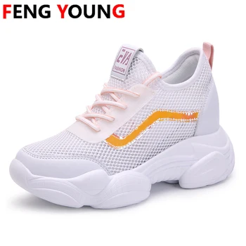 Sneakers Women Platform Super High Heel Ladies Wedge Shoes Increasing Height Silver Bling Symphony Leather Sexy Shoes
Sneakers Women Platform Super High Heel Ladies Wedge Shoes Increasing Height Silver Bling Symphony Leather Sexy Shoes