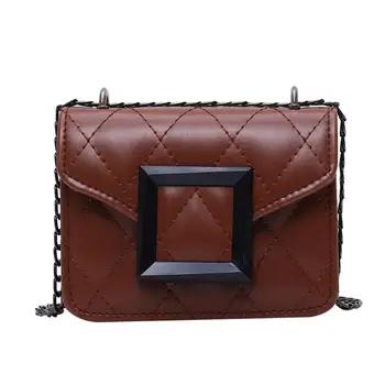 Fashion PU Leather Shoulder Messenger Handbags Women Retro Metal Square Buckle Bags Female Casual Makeup Crossbody 
Fashion PU Leather Shoulder Messenger Handbags Women Retro Metal Square Buckle Bags Female Casual Makeup Crossbody