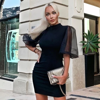 ADYCE 2020 New Summer Black Bandage Dress Sexy Puff Short Sleeve Black Mini Bodycon Club Celebrity Evening Party Dress Vestidos
ADYCE 2020 New Summer Black Bandage Dress Sexy Puff Short Sleeve Black Mini Bodycon Club Celebrity Evening Party Dress Vestidos