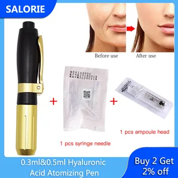 0.3ml&0.5ml Hyaluronic Acid Atomizing Pen Meso Hyaluron Pen for Face Lifting Lip Filler Injection Needle Syring Skincare Beauty
0.3ml&0.5ml Hyaluronic Acid Atomizing Pen Meso Hyaluron Pen for Face Lifting Lip Filler Injection Needle Syring Skincare Beauty