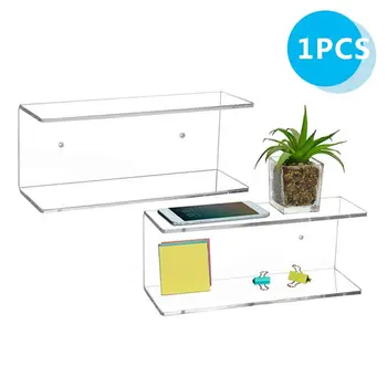 2-Layer Transparent Acrylic Floating Display Floating Wall Shelf Bedroom Office Items Wall-mounted Rack Home Kitchen Spice Stora
2-Layer Transparent Acrylic Floating Display Floating Wall Shelf Bedroom Office Items Wall-mounted Rack Home Kitchen Spice Stora