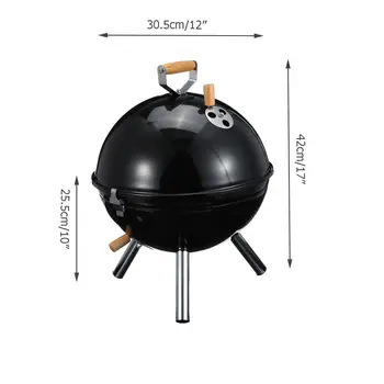 New Portable BBQ Grill Non-stick Surface Barbecue Tray Charcoal Grills Mini Round Outdoor Camping Picnic BBQ Tool With Cover
New Portable BBQ Grill Non-stick Surface Barbecue Tray Charcoal Grills Mini Round Outdoor Camping Picnic BBQ Tool With Cover