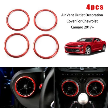 Car Styling 4pcs Front Vent Air Vent Outlet Trim Ring Decor Cover For Chevrolet Camaro 2017 Interior Auto Accessories
Car Styling 4pcs Front Vent Air Vent Outlet Trim Ring Decor Cover For Chevrolet Camaro 2017 Interior Auto Accessories