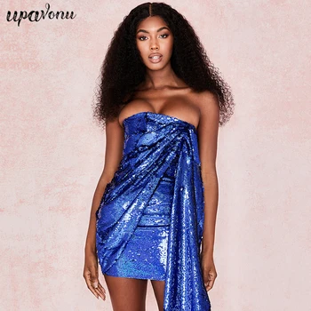 2019 New Autumn Ladies Dress Strapless Sequins Mini Dress Sexy Strapless Bodycon Elegant Club Party Dress Vestidos
2019 New Autumn Ladies Dress Strapless Sequins Mini Dress Sexy Strapless Bodycon Elegant Club Party Dress Vestidos