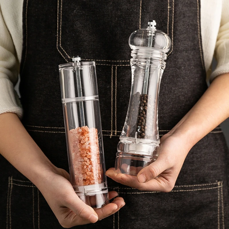 Salt Pepper Grinder Spice Mill BBQ Seasoning Bottle Grinding Tools Transparent Adjustable Herb Grain Grinder Kitchen Accessories
Salt Pepper Grinder Spice Mill BBQ Seasoning Bottle Grinding Tools Transparent Adjustable Herb Grain Grinder Kitchen Accessories