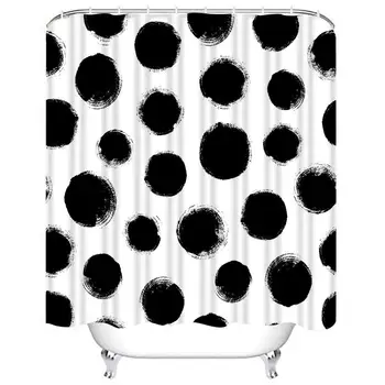 Shower Curtain Sets Polka Dot Pattern Hand Painted Circles Ink Illustration Polyester Fabric Decor with 12 Hooks 66x72 Inches
Shower Curtain Sets Polka Dot Pattern Hand Painted Circles Ink Illustration Polyester Fabric Decor with 12 Hooks 66x72 Inches