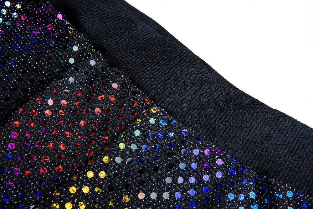 2 Two Piece Set Women Tracksuit Sexy Sequins Long Sleeve Clothes Plus Size Club Outfits Tops +Pants Sweat Suits Matching Sets 47