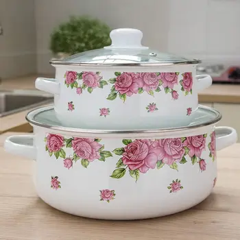 Enamel Soup Pot Flat Cooker 2-5L Thick Pot with Lid Cooking Pot Cookware Induction Pot Pot of Soup Kitchen Pots and Pans
Enamel Soup Pot Flat Cooker 2-5L Thick Pot with Lid Cooking Pot Cookware Induction Pot Pot of Soup Kitchen Pots and Pans