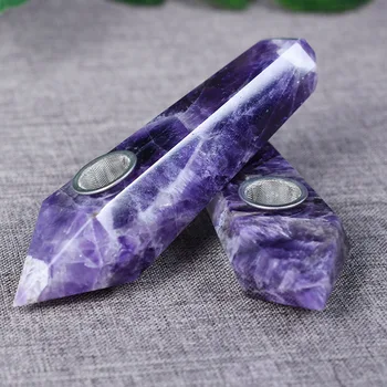 Natural Dream Amethyst Crystal Smoking Pipe Rock Cigarette Holder Purple quartz stone healingFor Reiki Healing Energy Meditation
Natural Dream Amethyst Crystal Smoking Pipe Rock Cigarette Holder Purple quartz stone healingFor Reiki Healing Energy Meditation