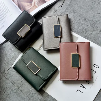 Wallet Women's Short Hipster Three Folding Ultra-Thin Contrast Color Wallet 2020 New Style Korean-style Mini Simple Purse
Wallet Women's Short Hipster Three Folding Ultra-Thin Contrast Color Wallet 2020 New Style Korean-style Mini Simple Purse