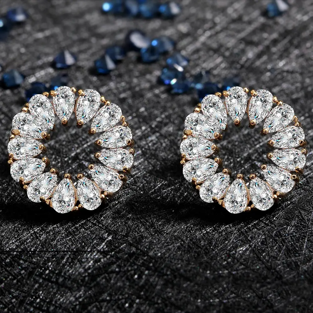 Real 925 Silver Korean Diamond Stud Earring for Women Wedding Jewelry Gold Silver Fine Jewelry Gifts for Women
Real 925 Silver Korean Diamond Stud Earring for Women Wedding Jewelry Gold Silver Fine Jewelry Gifts for Women