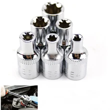 6pcs Torx Star Bit Female Drive Socket Ratchet Wrench Adaptor Hexagon Plum Blossom Sleeve Bit E4 E5 E6 E7 E8 E10 Car Repair Tool
6pcs Torx Star Bit Female Drive Socket Ratchet Wrench Adaptor Hexagon Plum Blossom Sleeve Bit E4 E5 E6 E7 E8 E10 Car Repair Tool
