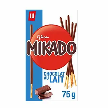 Lu - Mikado - Palitos De Galleta Chocolate Con Leche - 75 g
Lu - Mikado - Palitos De Galleta Chocolate Con Leche - 75 g