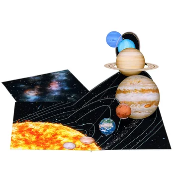 DIY Pop-up Card Solar System,Handmade 3D Anniversary Greeting Card Paper Model,Postcard Invitation Papercraft,Craft Gift ER-093
DIY Pop-up Card Solar System,Handmade 3D Anniversary Greeting Card Paper Model,Postcard Invitation Papercraft,Craft Gift ER-093