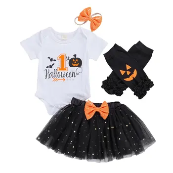 2020 Halloween Newborn Baby Girl Clothes 4Pcs Cartoon Print Cute Infant Girl Prom Party Princess Suit
2020 Halloween Newborn Baby Girl Clothes 4Pcs Cartoon Print Cute Infant Girl Prom Party Princess Suit