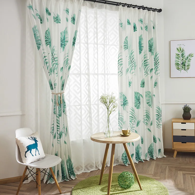 "Green Leaf" Modern Simple Jacquard Cloth Printed Fabric Fresh for Living Room Balcony Shading Curtains
"Green Leaf" Modern Simple Jacquard Cloth Printed Fabric Fresh for Living Room Balcony Shading Curtains