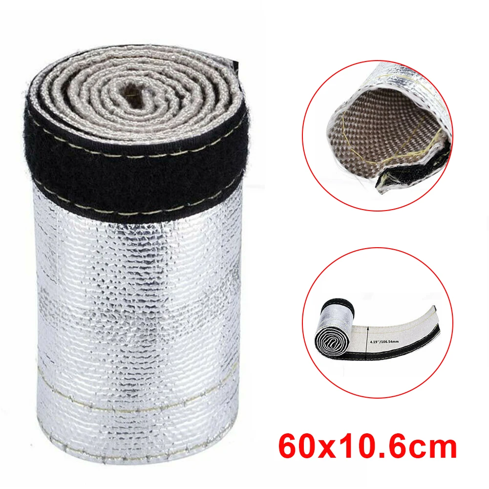 60*10.6cm Car Metallic Heat Shield Sleeve Insulated Wire Universal Hose Pipe Cover Wrap Anti Heat Insulated Cover
60*10.6cm Car Metallic Heat Shield Sleeve Insulated Wire Universal Hose Pipe Cover Wrap Anti Heat Insulated Cover