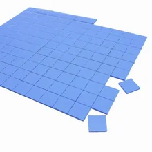 10mm*10mm*1mm 100PCS Thermal Pad GPU CPU Heatsink Cooling Conductive Silicone Pad thermal pad paste Cpu thermal pads cooler Blue