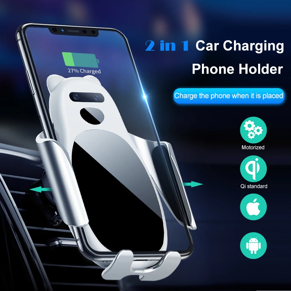 Car Wireless Charger,Car Charging Phone Holder Air Vent Mount For iPhone Xs/Xs Max/XR/X/ 8/8 Plus,Samsung Galaxy S10/S10+/S9 /S9
Car Wireless Charger,Car Charging Phone Holder Air Vent Mount For iPhone Xs/Xs Max/XR/X/ 8/8 Plus,Samsung Galaxy S10/S10+/S9 /S9