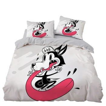 Cartoon Dog Animal Bedding Set Bedroom Decor Grey Bedspread Kids Gift Microfiber Hypoallergenic Zipper Duvet Cover Pillowcase
Cartoon Dog Animal Bedding Set Bedroom Decor Grey Bedspread Kids Gift Microfiber Hypoallergenic Zipper Duvet Cover Pillowcase