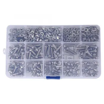 662Pcs M4 Pan Head Cross Screws + Flat / Elastic Washers + Nuts Assortment Kit DIY Fastener Hardware Parts tornillos
662Pcs M4 Pan Head Cross Screws + Flat / Elastic Washers + Nuts Assortment Kit DIY Fastener Hardware Parts tornillos