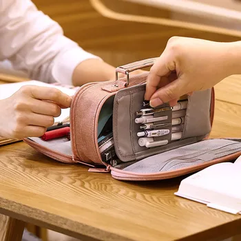 Unisex Big Capacity Pencil Case School Box Pencils Pen Pouch Holder Case Simple Cosmetic Bags Storage Bag косметичка
Unisex Big Capacity Pencil Case School Box Pencils Pen Pouch Holder Case Simple Cosmetic Bags Storage Bag косметичка