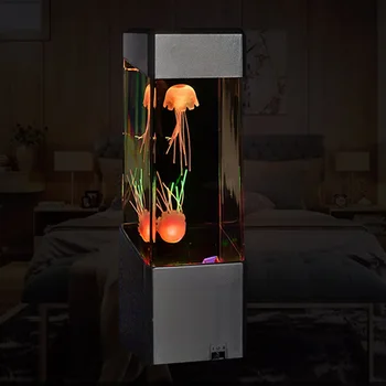 Home Decor USB Charging Bedroom LED Night Light Relaxing Fantasy Color Changing Desktop Hypnotic Jellyfish Atmosphere Lamp
Home Decor USB Charging Bedroom LED Night Light Relaxing Fantasy Color Changing Desktop Hypnotic Jellyfish Atmosphere Lamp