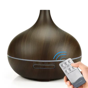 Electric Air Humidifier Remote Aroma Essential Oil Diffuser with Wood Grain 7 Color Lights Aromatherapy Mini Mist Maker 
Electric Air Humidifier Remote Aroma Essential Oil Diffuser with Wood Grain 7 Color Lights Aromatherapy Mini Mist Maker