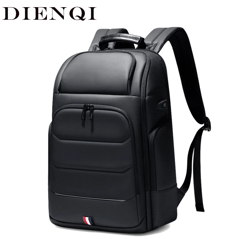 Рюкзак DIENQI мужской для ноутбука тонкий расширяющийся многослойный ранец с