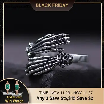 925 Sterling Silver Ring Vintage Punk skulls Hand Charm Boho Minimalism Birthday Gift Haut Femme Anillos Rings for Women Jewelry
925 Sterling Silver Ring Vintage Punk skulls Hand Charm Boho Minimalism Birthday Gift Haut Femme Anillos Rings for Women Jewelry