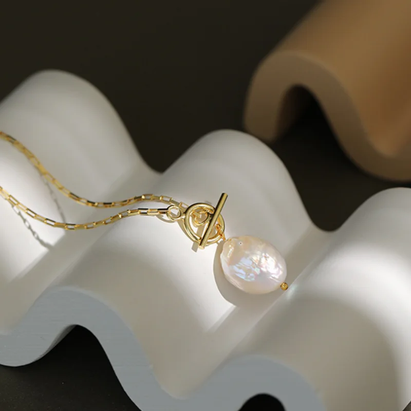 925 sterling silver necklaces for women ins 2020 new baroque freshwater pearl necklace female temperament gold chain jewelry
925 sterling silver necklaces for women ins 2020 new baroque freshwater pearl necklace female temperament gold chain jewelry