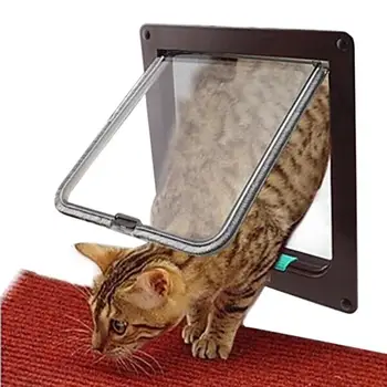 4 Way Lockable Dogs Cat Security Flap Door Kitten Puppy Pets Plastic Gate for Dog Cat Pet Supplies
4 Way Lockable Dogs Cat Security Flap Door Kitten Puppy Pets Plastic Gate for Dog Cat Pet Supplies