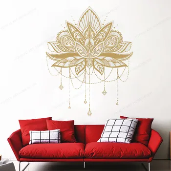 Vinyl Mandala Lotus Flower wall sticker Self Adhesive Art Bedroom Living Room Vinio Mural Yoga Studio Meditation Poster HD269
Vinyl Mandala Lotus Flower wall sticker Self Adhesive Art Bedroom Living Room Vinio Mural Yoga Studio Meditation Poster HD269