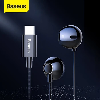 Baseus C06 USB Type-c Earphone Stereo Sound Earbuds Wired Control With mic for Xiaomi mi 9 8 note 3 for Huawei Mate 20 pro P20
Baseus C06 USB Type-c Earphone Stereo Sound Earbuds Wired Control With mic for Xiaomi mi 9 8 note 3 for Huawei Mate 20 pro P20