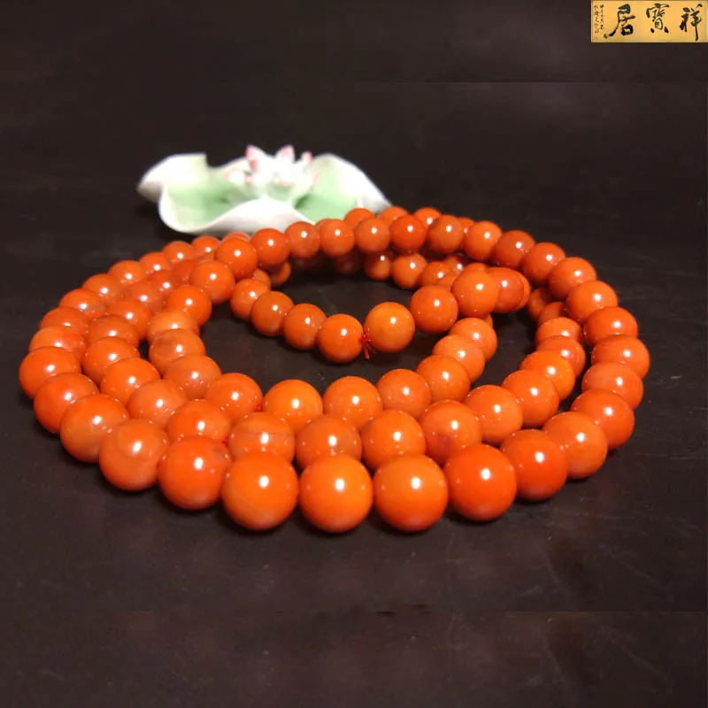 South Red Agate Bracelets Sichuan Liangshan Nine Material Full of Meat Persimmon Red 108 Buddha Beaded Necklace
South Red Agate Bracelets Sichuan Liangshan Nine Material Full of Meat Persimmon Red 108 Buddha Beaded Necklace