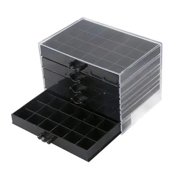120 Grids Jewelry Display Nail Art Home Empty Large Capacity Acrylic Storage Case Organizer 5 Layer Manicure Tool Drawer Type
120 Grids Jewelry Display Nail Art Home Empty Large Capacity Acrylic Storage Case Organizer 5 Layer Manicure Tool Drawer Type